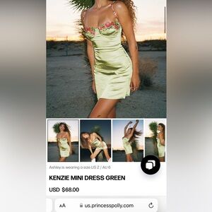 Princess Polly Viral Kenzie Mini Dress- Size 4